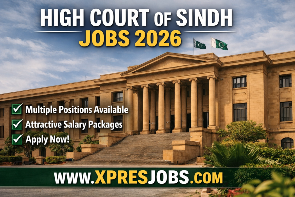 High Court of Sindh Jobs 2026 – Latest Govt Jobs Apply Online (Male & Female)