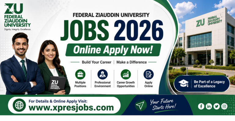Federal Ziauddin University Jobs 2026 – Apply Online for Latest Teaching & Staff Vacancies